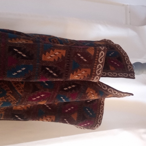 Chico's Design Vintage 90s Colorful Pattern Cotton Blend Cardigan Sweate… - Picture 13 of 16